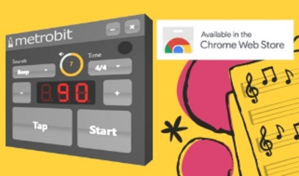 Chrome Extension | Metrobit an easy to use metronome